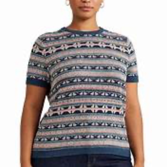 Lauren Ralph Lauren Multicolor Patterned Sweater - Picture 1 of 16